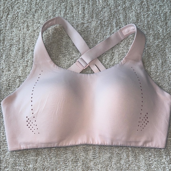 Lululemon air support  36DDD Pink high impact Sports Bra adjustable straps Euc - Picture 1 of 10